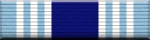Military ribbon image of the Air and Space Overseas Ribbon (Long Tour)