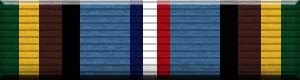 Color image of the Armed Forces Expeditionary Medal military award ribbon