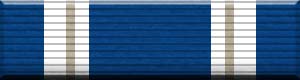 Military ribbon image of the Article 5 NATO Medal (Operation Active Endeavor) ribbon