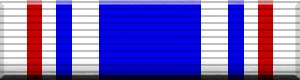 Color image of the Command Service Ribbon (CAP) military award ribbon