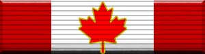 Color image of the Companion of the Order of Canada military award ribbon