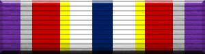 Color image of the Crisis Service Ribbon (CAP) military award ribbon