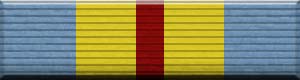 Color image of the Defense Distinguished Service Medal military award ribbon
