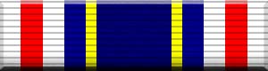 Color image of the Distinguished Service Medal (CAP) military award ribbon