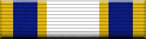 Color image of the Distinguished Service Medal military award ribbon