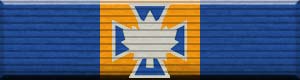 Color image of the Member of the Order of Merit of the Police Forces military award ribbon