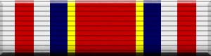 Color image of the Meritorious Service Award (CAP) military award ribbon