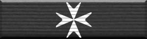 Color image of the The Most Venerable Order of the Hospital of St.John of Jerusalem military award ribbon
