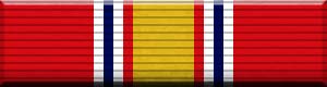 Color image of the National Defense Service Medal military award ribbon