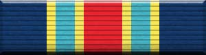 Military ribbon image of the Navy Fleet Marine Force Ribbon