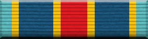 Military ribbon image of the Navy / Marine Corps Overseas Service Ribbon