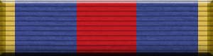 Color image of the Navy Recruit Training Service Medal military award ribbon