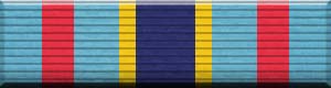 Military ribbon image of the Navy Reserve Sea Service Ribbon