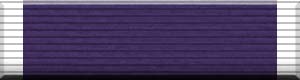 Color image of the Purple Heart military award ribbon