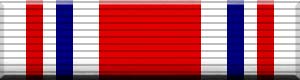 Color image of the Red Service Ribbon (CAP) military award ribbon