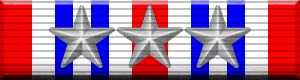 Military ribbon image of the Silver Medal of Valor award