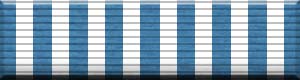 Military ribbon image of the United Nations Service Medal ribbon