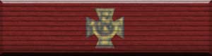 Color image of the Victoria Cross military award ribbon