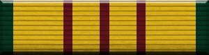 Military ribbon image of the Vietnam Service Medal