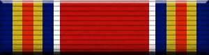 Color image of the World War II Victory Medal military award ribbon